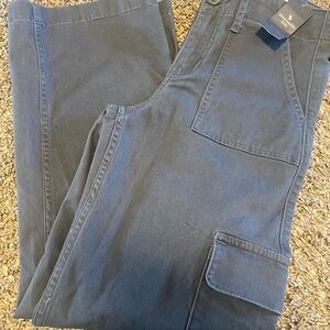 abercrombie kids grey Straight Cargo Jeans